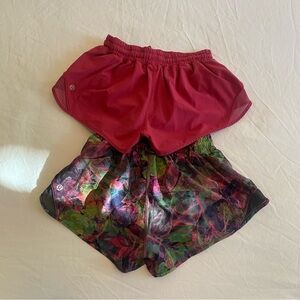 Lululemon Athletica Red Athletic Shorts